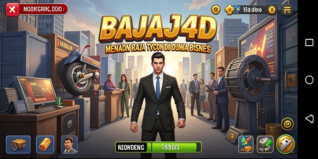 Tangkapan layar gameplay dari BAJAJ4D yang menampilkan strategi bisnis.