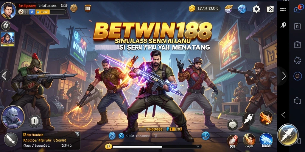 Tangkapan layar utama BETWIN188 menunjukkan gameplay simulasi yang menarik.