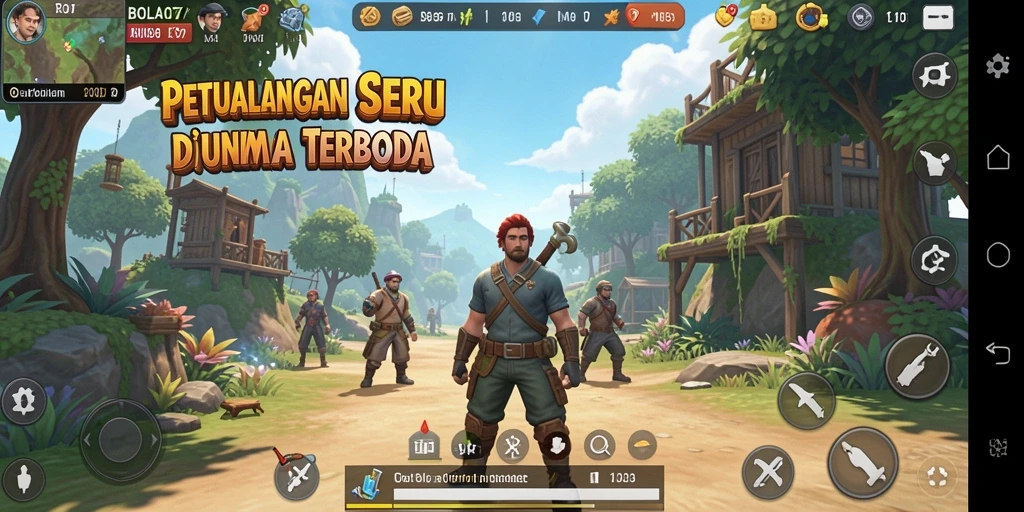 Tampilan gameplay Open World yang memukau dan interaktif.