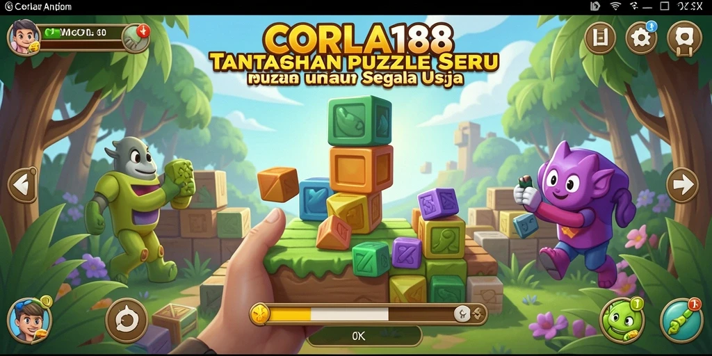 Tampilan gameplay CORLA188 yang menantang dan penuh warna.