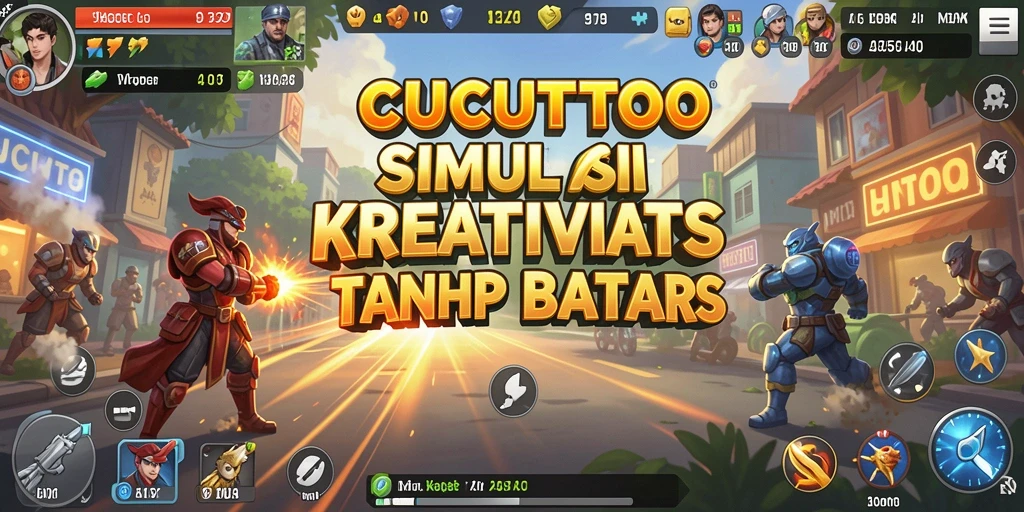 Tampilan gameplay CUCUTOTO yang penuh warna dan imajinatif.