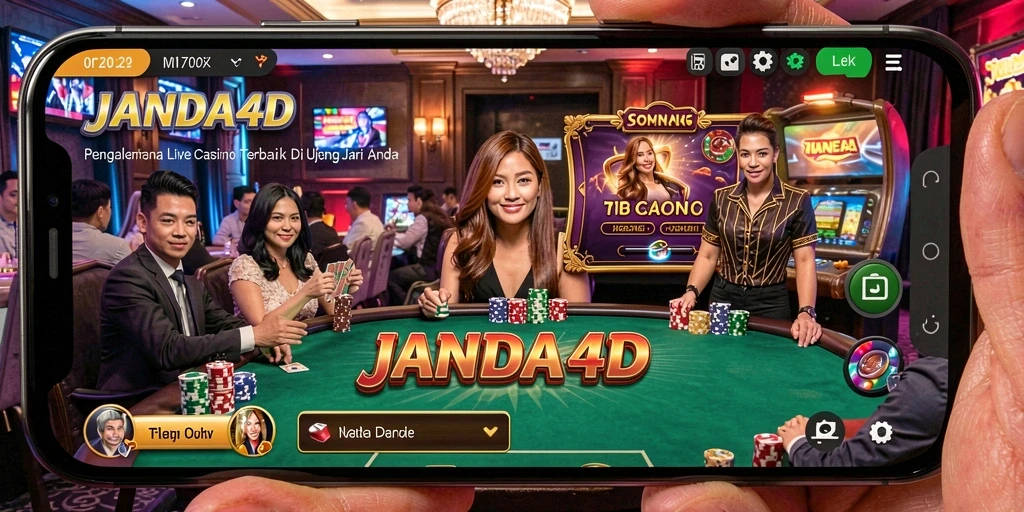 Gameplay menarik dari aplikasi Live Casino JANDA4D.
