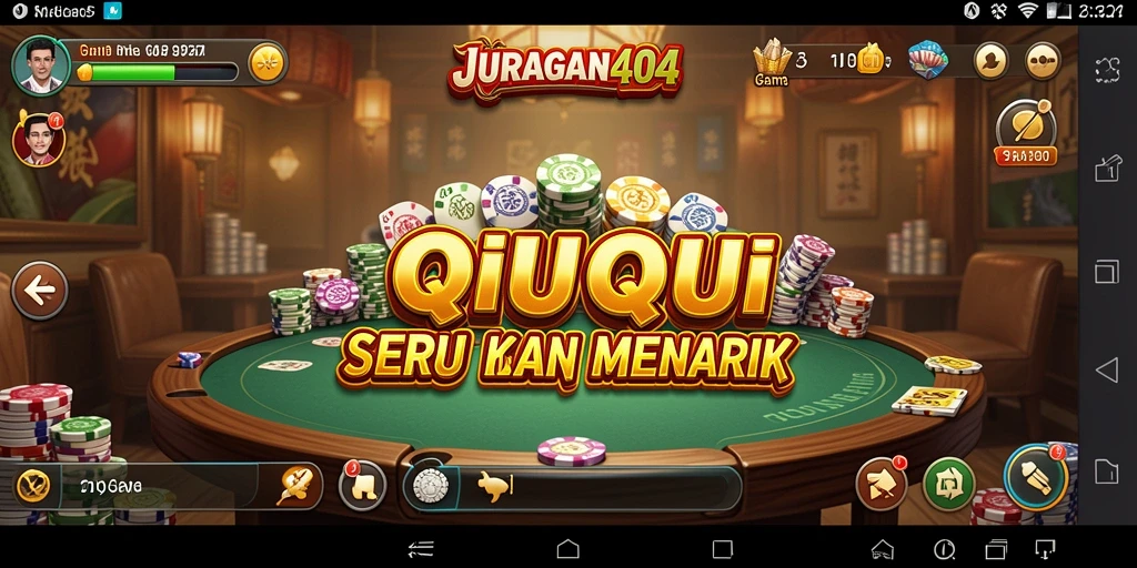 Tampilan menarik dari gameplay QiuQiu JURAGAN404.
