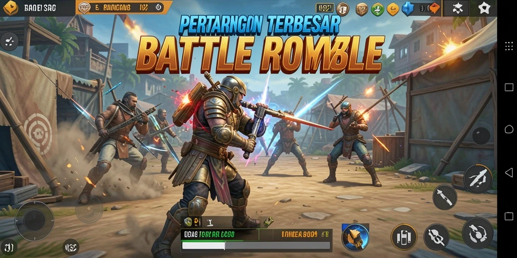 Tangkapan layar gameplay N32 menampilkan aksi seru dari pertarungan Battle Royale.