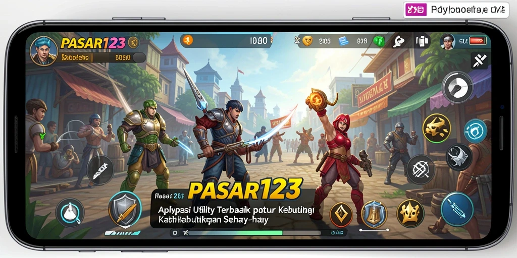 Screenshot utama PASAR123 menunjukkan tampilan antarmuka pengguna yang bersih dan fungsional.