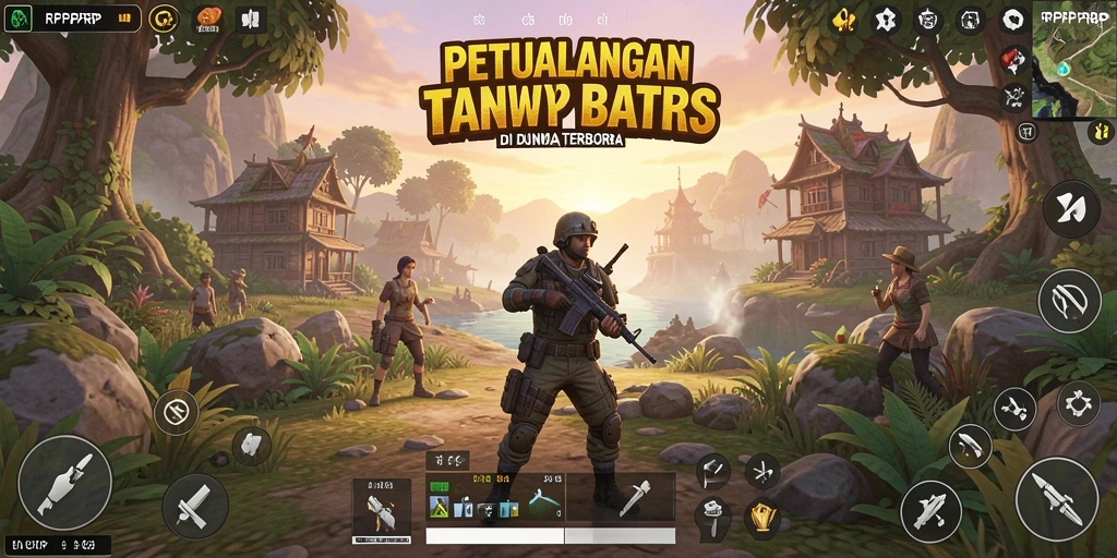 Screenshot RPRPRP menampilkan pemain menjelajahi dunia terbuka yang luas.