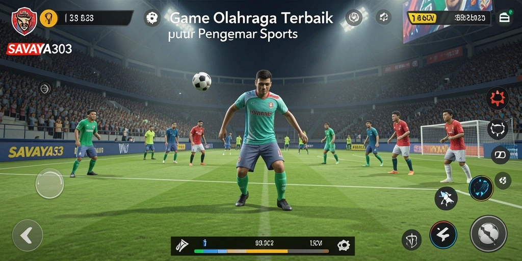 Tampilan gameplay menegangkan dalam <strong>SAVAYA303</strong> yang menggambarkan aksi olahraga.
