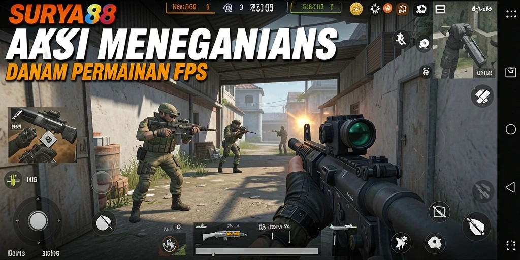 Tampilan gameplay SURYA88 yang mendebarkan dan intens.