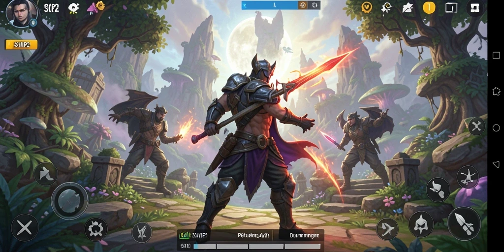 Tangkapan layar gameplay <strong>SVIP2</strong> menunjukkan aksi seru dalam pertempuran ARPG.