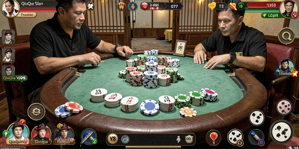Gameplay QiuQiu yang seru dan menantang di V98.