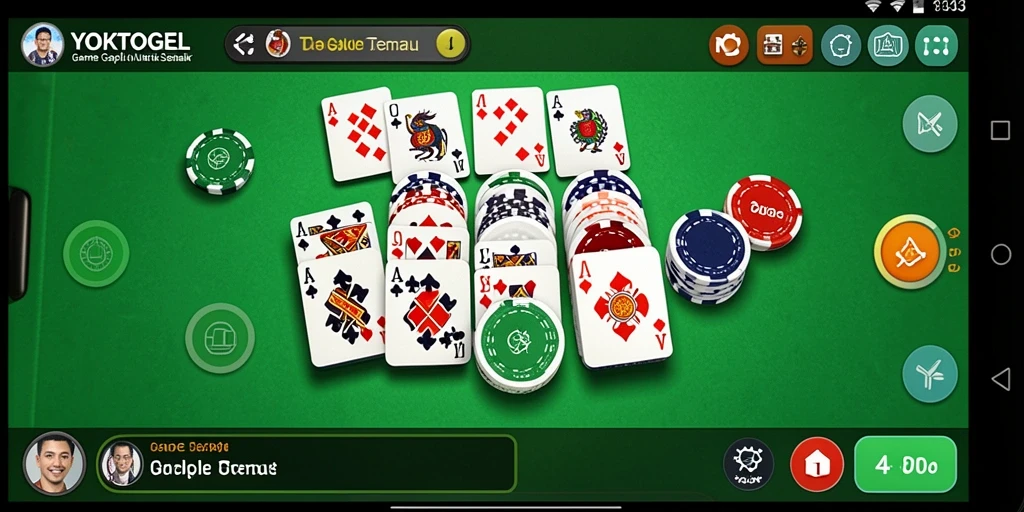Tampilan menarik dari gameplay Gaple di YOKTOGEL.