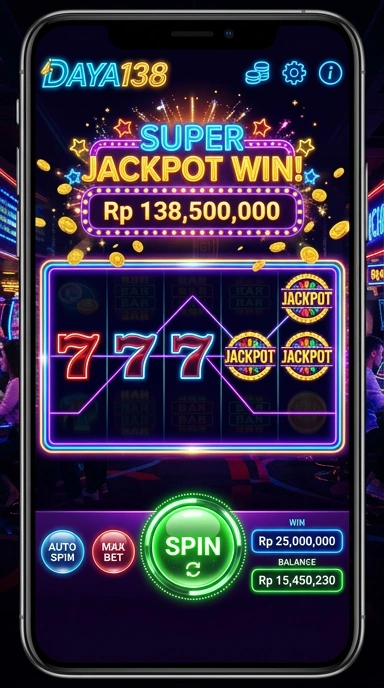 Tampilan utama aplikasi daya138 yang sederhana dan intuitif.